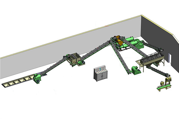 豬糞有機肥顆粒生產(chǎn)線規(guī)劃圖